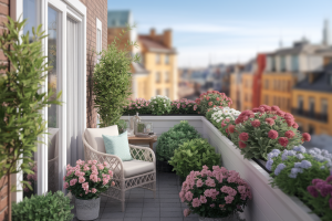 balcon-plantes-fauteuil-table-ville