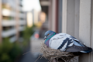 pigeon-nid-balcon-urbain