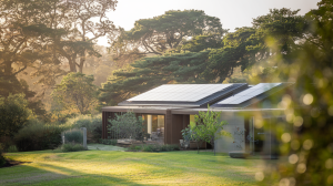maison-ecologique-panneaux-solaires-jardin