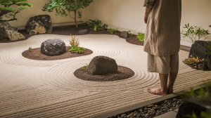 jardin-zen-sable-roches-plantes