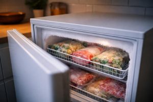 congelateur-ouvert-givre-aliments-surgeles