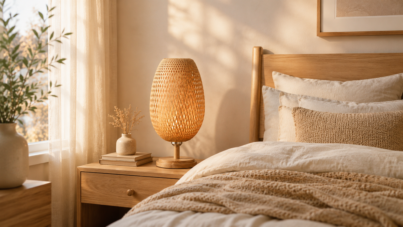 Lampe de chevet japonaise : l'art de la lumière douce au service de la chambre